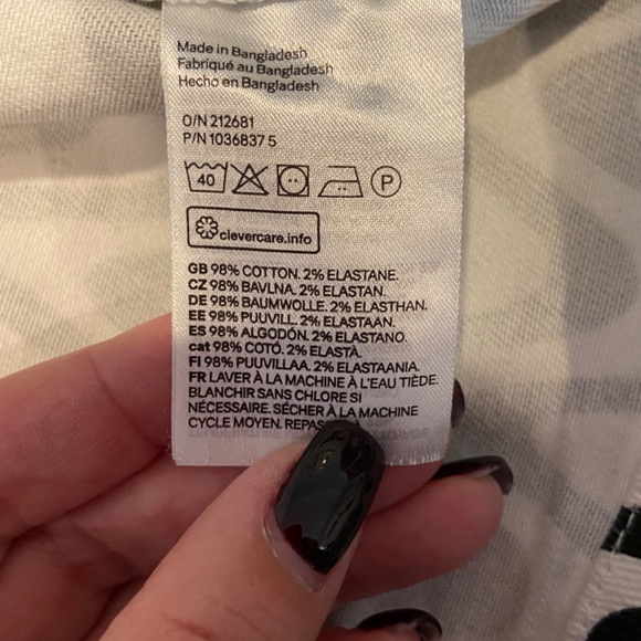 H&M Black and White Wave Pattern Mini Dress - Picture 5 of 8